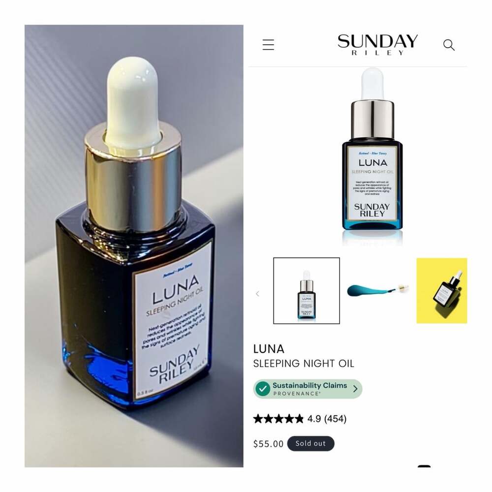 Sunday Riley Luna Sleeping Night Oil 0.5 Fl Oz